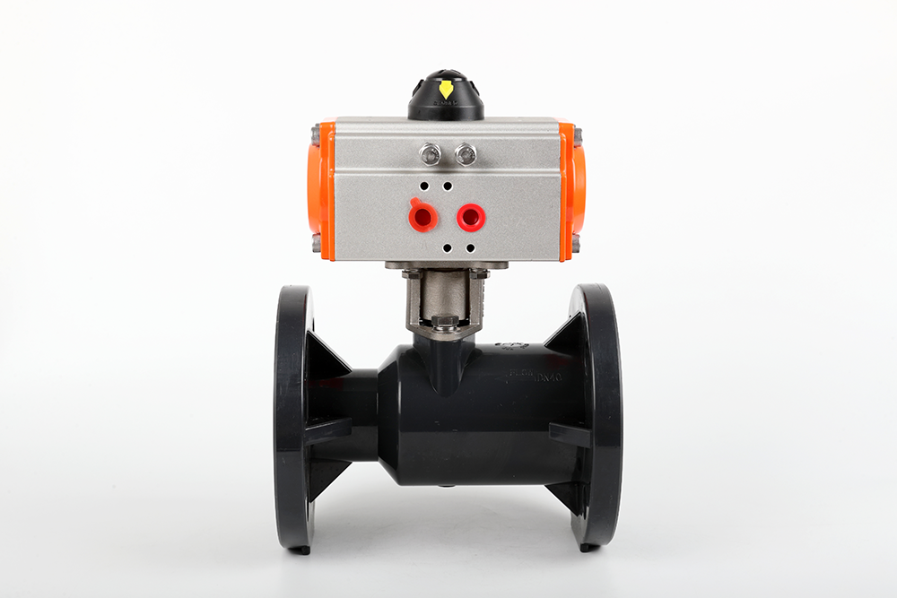 崖城镇气动法兰一体球阀